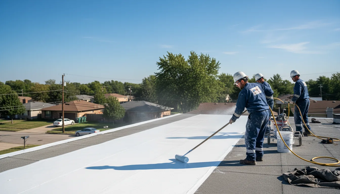 Commercial roof coating in Arcola, IN near me